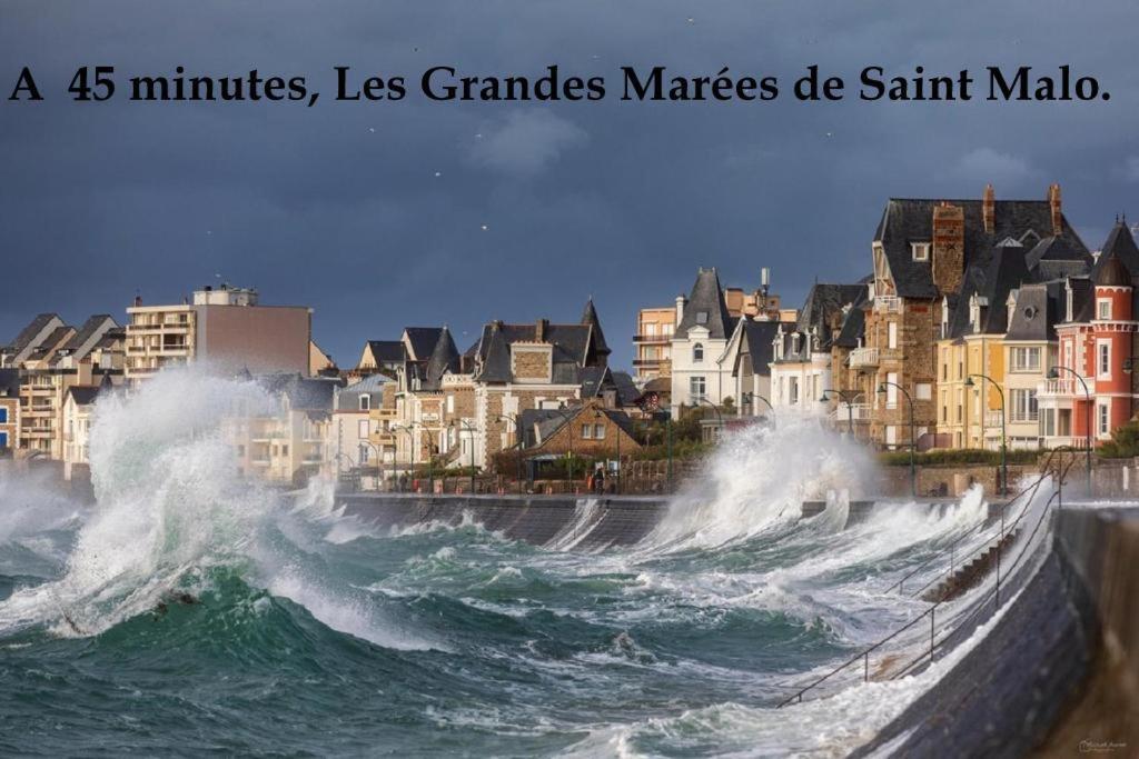 Vila Vue Exceptionnelle Sur Le Mont Saint Michel Huisnes-sur-Mer Exteriér fotografie